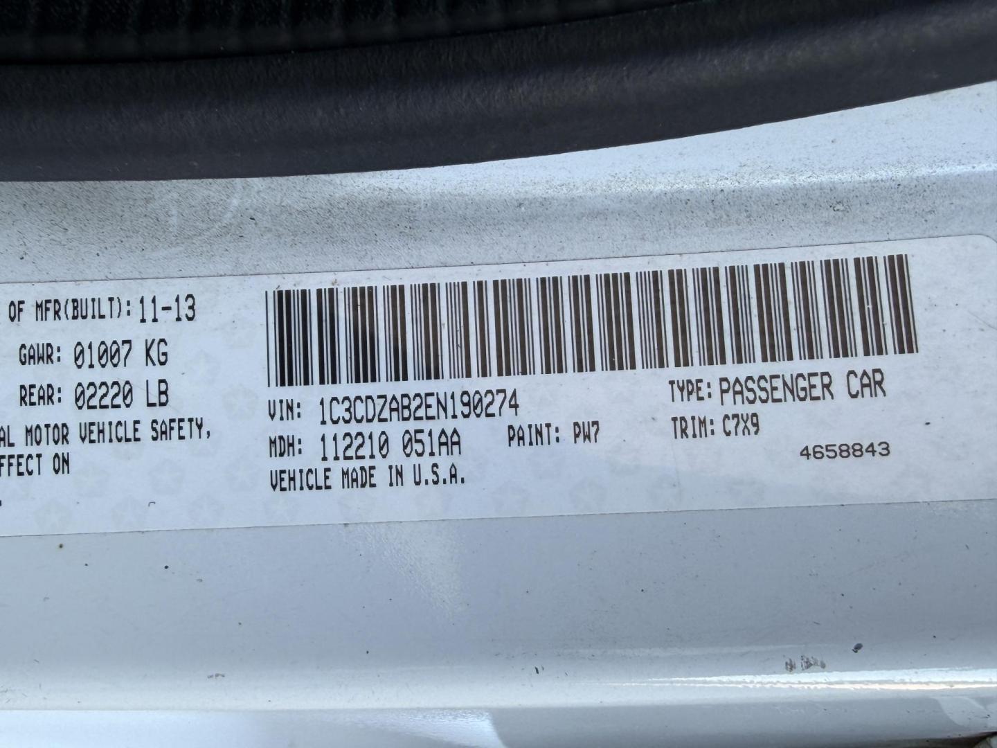 2014 WHITE /Black Dodge Avenger SE (1C3CDZAB2EN) with an 2.4L 4 Cyl. engine, Automatic transmission, located at 2990 Old Orchard Rd., Jackson, MO, 63755, 37.354214, -89.612106 - 2014 Dodge Avenger SE 1-Owner 118xxx miles Front Wheel Drive 2.4L 4 Cyl. Automatic Cruise Power Windows/Locks/Mirrors We have financing available and we accept trades! Fill out a credit application on our website or come by today! If you have any questions, give us a call at (573) 204-7777 - Photo#41