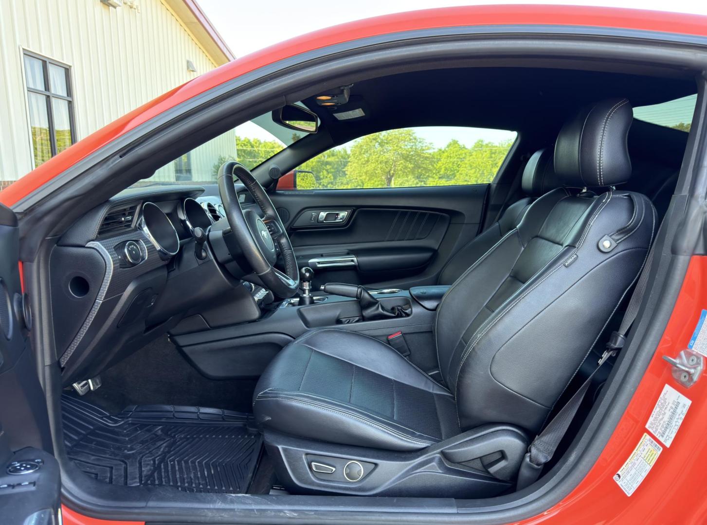 2015 Orange /Black Ford Mustang GT Coupe (1FA6P8CF1F5) with an 5.0L V8 engine, Manual transmission, located at 2990 Old Orchard Rd., Jackson, MO, 63755, 37.354214, -89.612106 - 2015 Ford Mustang GT 82xxx miles Rear Wheel Drive 5.0L V8 6-Speed Manual Leather Power/Heated/Cooled Seats Backup Camera Bluetooth Remote Start Cruise Power Windows/Locks/Mirrors We have financing available and we accept trades! Fill out a credit application on our website or come by tod - Photo#13