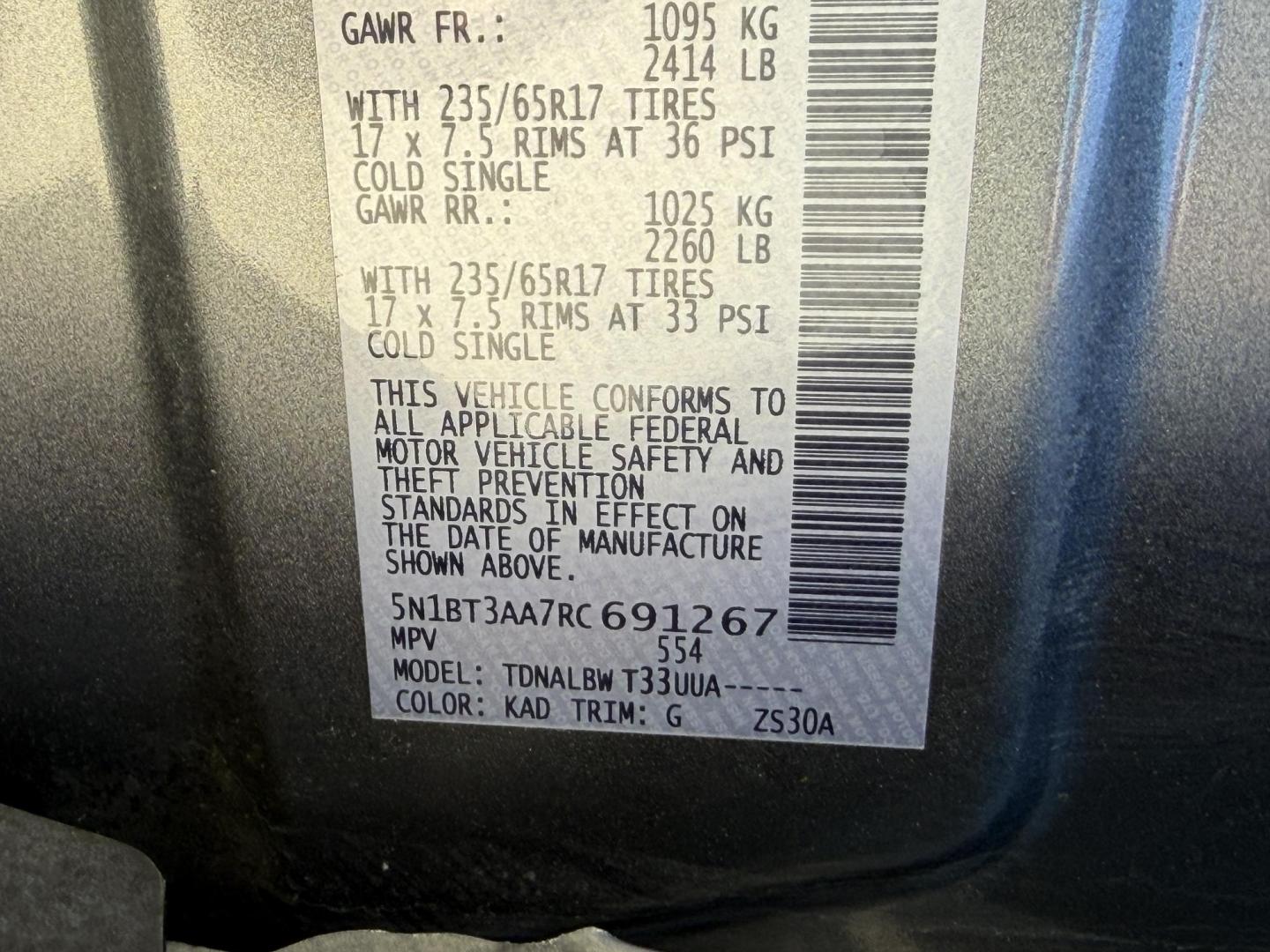2024 GRAY /Black Nissan Rogue S (5N1BT3AA7RC) with an 1.5L 3 Cyl. engine, CVT transmission, located at 2990 Old Orchard Rd., Jackson, MO, 63755, 37.354214, -89.612106 - 2024 Nissan Rogue S 1-Owner 71xxx miles Front Wheel Drive 1.5L 3 Cyl. Automatic Backup Camera Bluetooth Cruise Power Windows/Locks/Mirrors We have financing available and we accept trades! Fill out a credit application on our website or come by today! If you have any questions, give us a - Photo#41