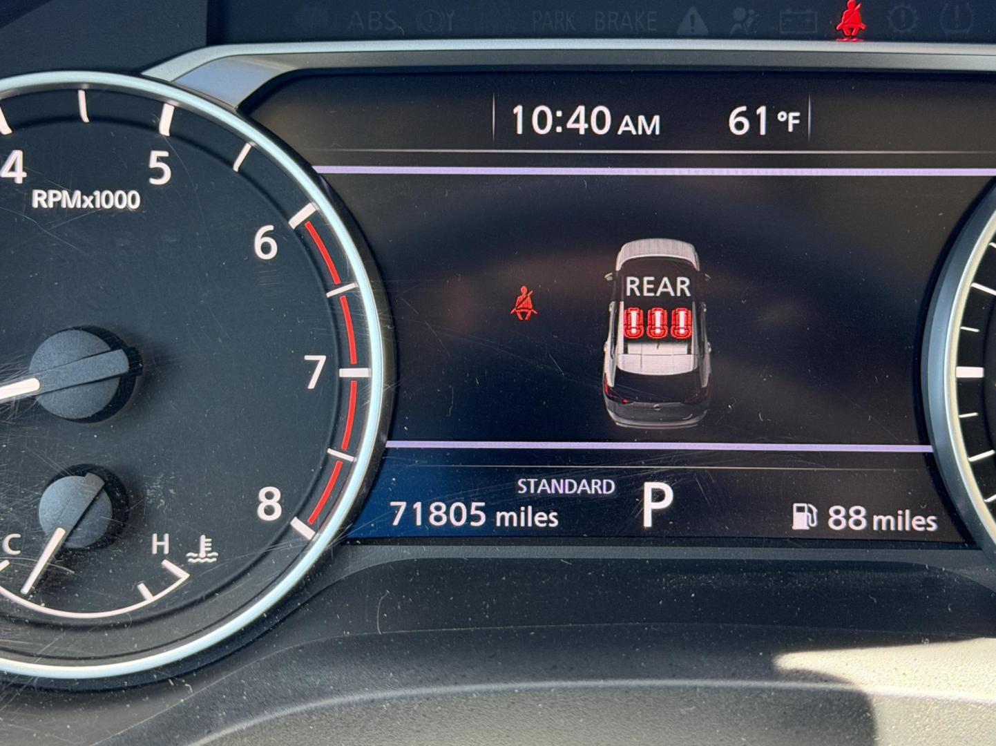2024 GRAY /Black Nissan Rogue S (5N1BT3AA7RC) with an 1.5L 3 Cyl. engine, CVT transmission, located at 2990 Old Orchard Rd., Jackson, MO, 63755, 37.354214, -89.612106 - 2024 Nissan Rogue S 1-Owner 71xxx miles Front Wheel Drive 1.5L 3 Cyl. Automatic Backup Camera Bluetooth Cruise Power Windows/Locks/Mirrors We have financing available and we accept trades! Fill out a credit application on our website or come by today! If you have any questions, give us a - Photo#19