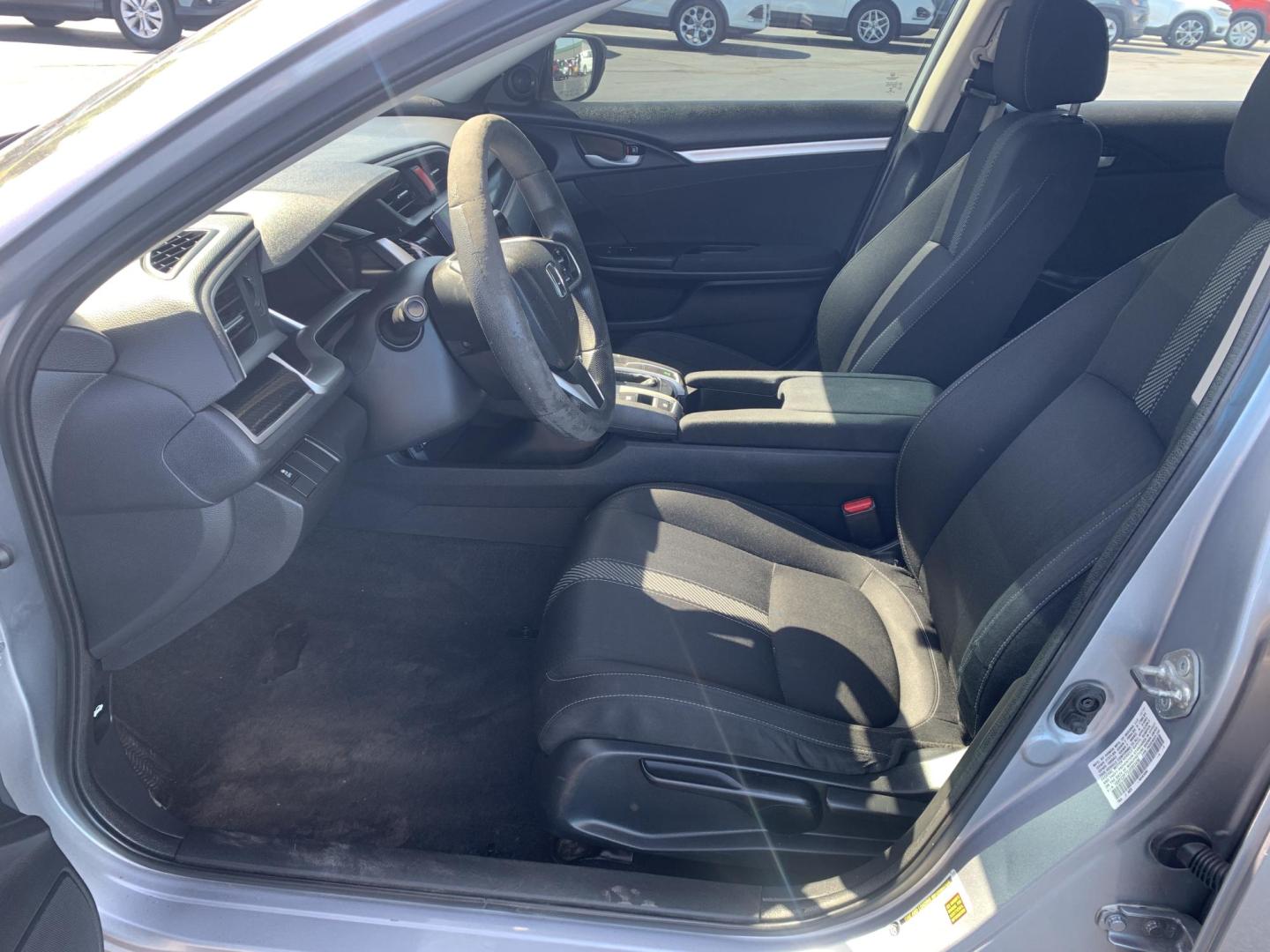 2018 SILVER /GRAY Honda Civic EX Sedan (19XFC2F72JE) with an 2.0L L4 DOHC 16V engine, Automatic transmission, located at 506 S. Kingshighway, Cape Girardeau, MO, 63703, (573) 235-5000, 37.294991, -89.553635 - Alarm System Bluetooth Cloth Seats Cruise Control Power Outlet Power Windows/Locks/Mirrors Keyless Entry Push-Button Engine Start Rear Window Defroster Remote Engine Start Steering Wheel Controls Tilt Steering Wheel USB Port We have financing available and we accept trades! Fill out a - Photo#19
