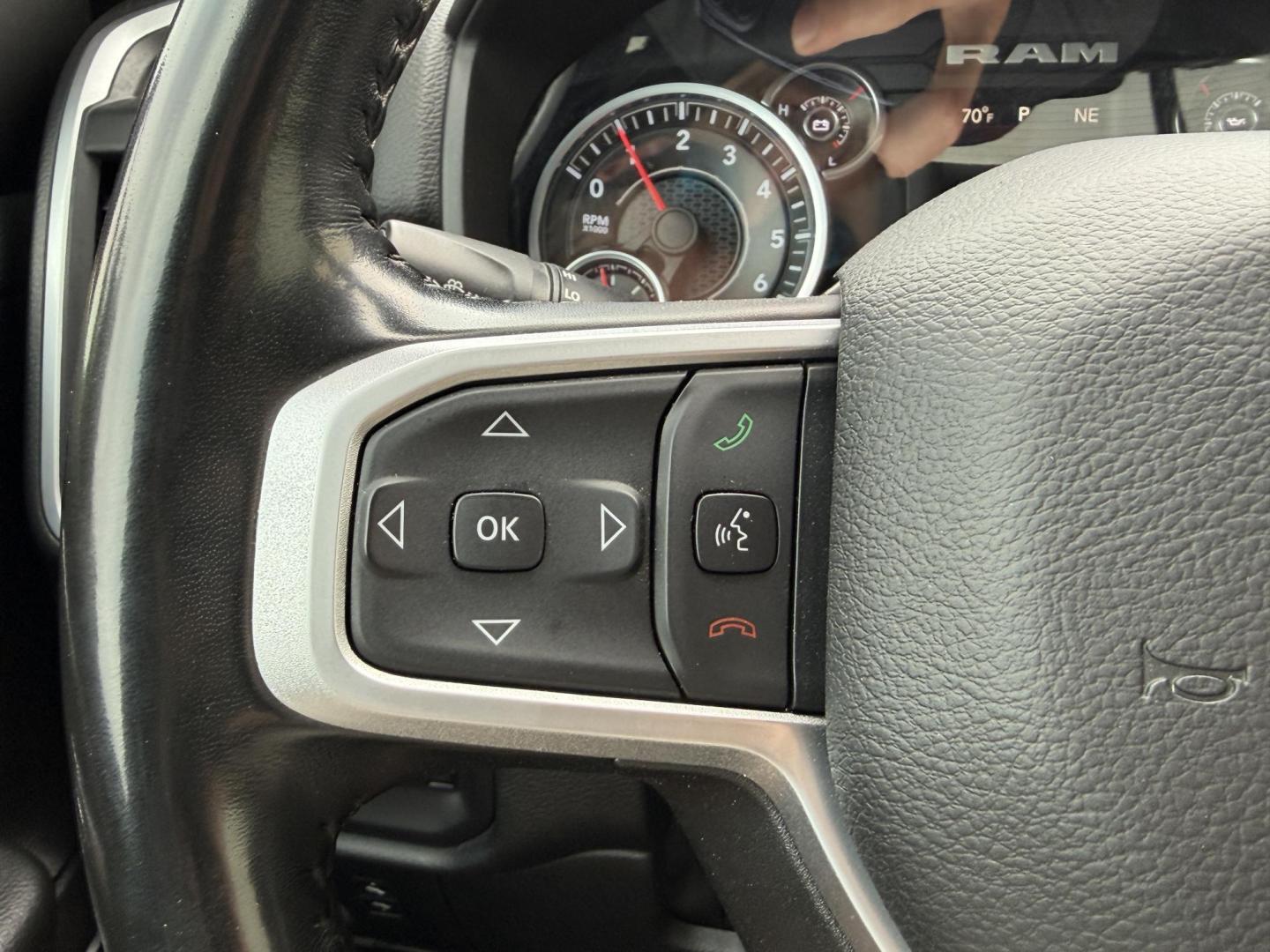 2022 BLACK /Gray RAM 1500 Big Horn Crew Cab 4WD (1C6RRFFG2NN) with an 3.6L V6 engine, Automatic transmission, located at 2990 Old Orchard Rd., Jackson, MO, 63755, 37.354214, -89.612106 - 2022 Ram 1500 Big Horn 1-Owner 135xxx miles 4x4 3.6L V6 Automatic Backup Camera Power Driver Seat Bluetooth Remote Start Cruise Power Windows/Locks/Mirrors We have financing available and we accept trades! Fill out a credit application on our website or come by today! If you have any qu - Photo#23