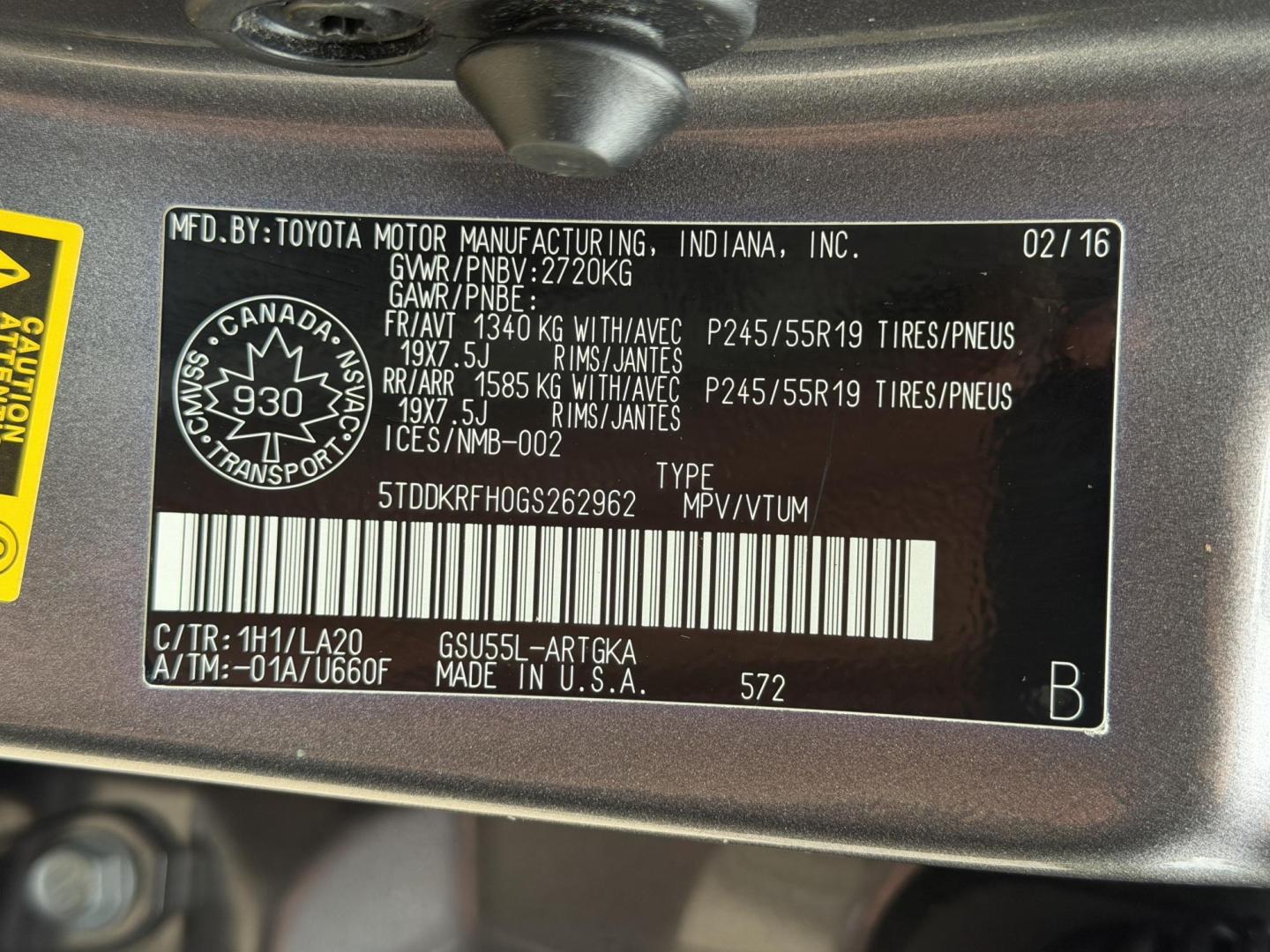 2016 GRAY /Black Toyota Highlander Limited AWD V6 (5TDDKRFH0GS) with an 3.5L V6 engine, Automatic transmission, located at 2990 Old Orchard Rd., Jackson, MO, 63755, 37.354214, -89.612106 - 2016 Toyota Highlander Limited 101xxx miles All Wheel Drive 3.5L V6 Automatic Leather 3rd Row Navigation Power/Heated/Cooled Seats Heated Rear Seats Heated Steering Wheel Backup Camera Sunroof Bluetooth Cruise Power Windows/Locks/Mirrors We have financing available and we accept trad - Photo#52