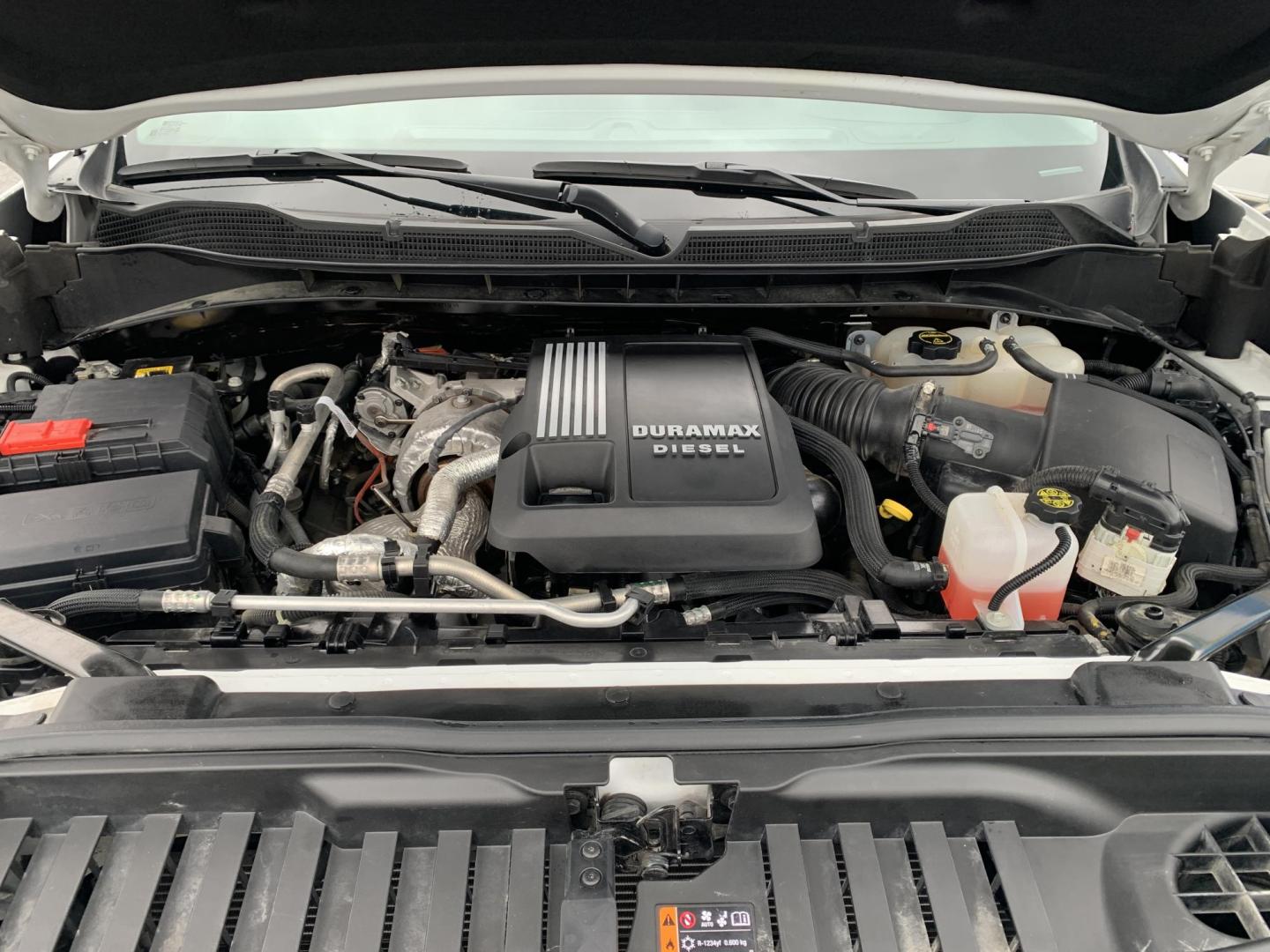 2024 WHITE /BLACK Chevrolet Silverado 1500 Trail Boss Custom Crew Cab 4WD (3GCUDCE84RG) with an 3.0L V6 DOHC 24V DIESEL TURBO engine, Automatic transmission, located at 506 S. Kingshighway, Cape Girardeau, MO, 63703, (573) 235-5000, 37.294991, -89.553635 - 2024 Chevrolet Silverado 1500 Trail Boss Custom Crew Cab 4WD 69,xxx miles One Owner Diesel 4 wheel drive Apple CarPlay Backup Camera Cruise Bluetooth Cloth Seats Power Windows/Locks/Mirrors Keyless Entry Remote Start We have financing available and we accept trades! Fill out a credit - Photo#2