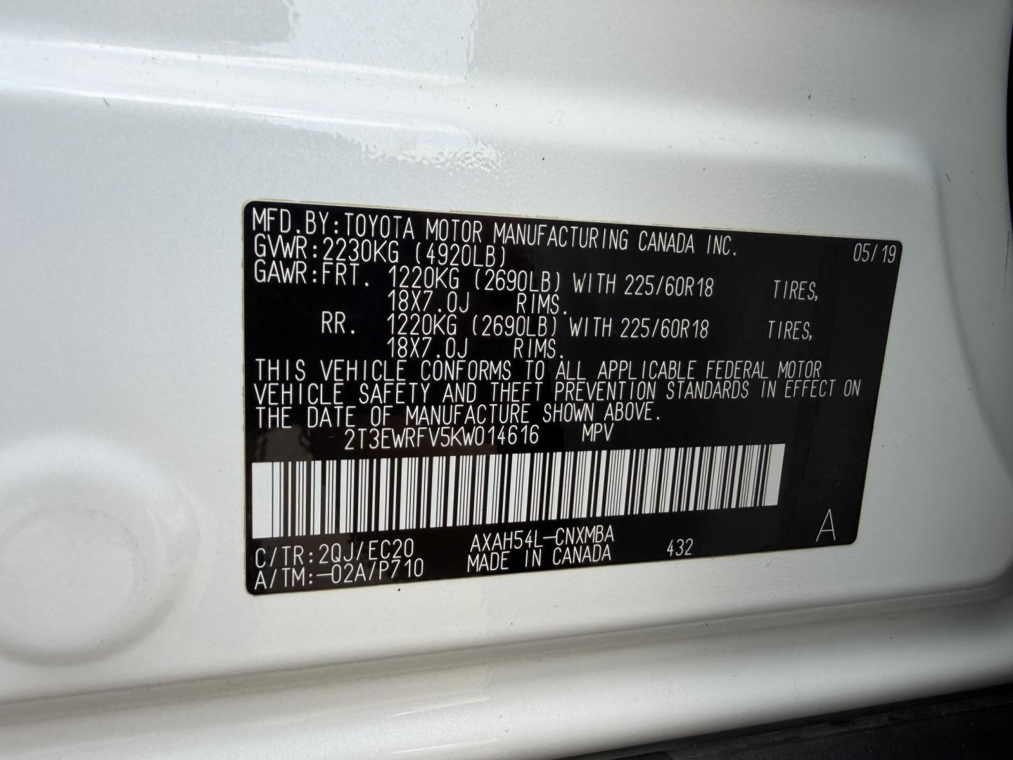 2019 WHITE /Black Toyota RAV4 Hybrid XSE (2T3EWRFV5KW) with an 2.5L 4 Cyl. HYBRID engine, CVT transmission, located at 2990 Old Orchard Rd., Jackson, MO, 63755, 37.354214, -89.612106 - 2019 Toyota RAV4 XSE Hybrid 74xxx miles All Wheel Drive 2.5L 4 Cyl. Hybrid Automatic Leather Backup Camera Power Driver Seat Backup Camera Sunroof Bluetooth Cruise Power Windows/Locks/Mirrors We have financing available and we accept trades! Fill out a credit application on our website - Photo#52